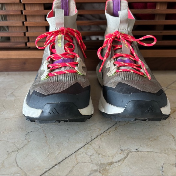 Adidas Terrex Free Hiker 2.0 Mid-Cut Trail Hikers With Knit Collar
